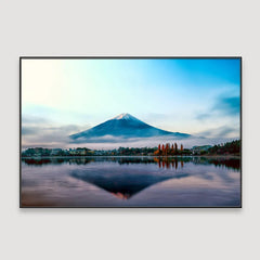 Early Morning Witness Mountain Floating Frame Wall Painting & Art