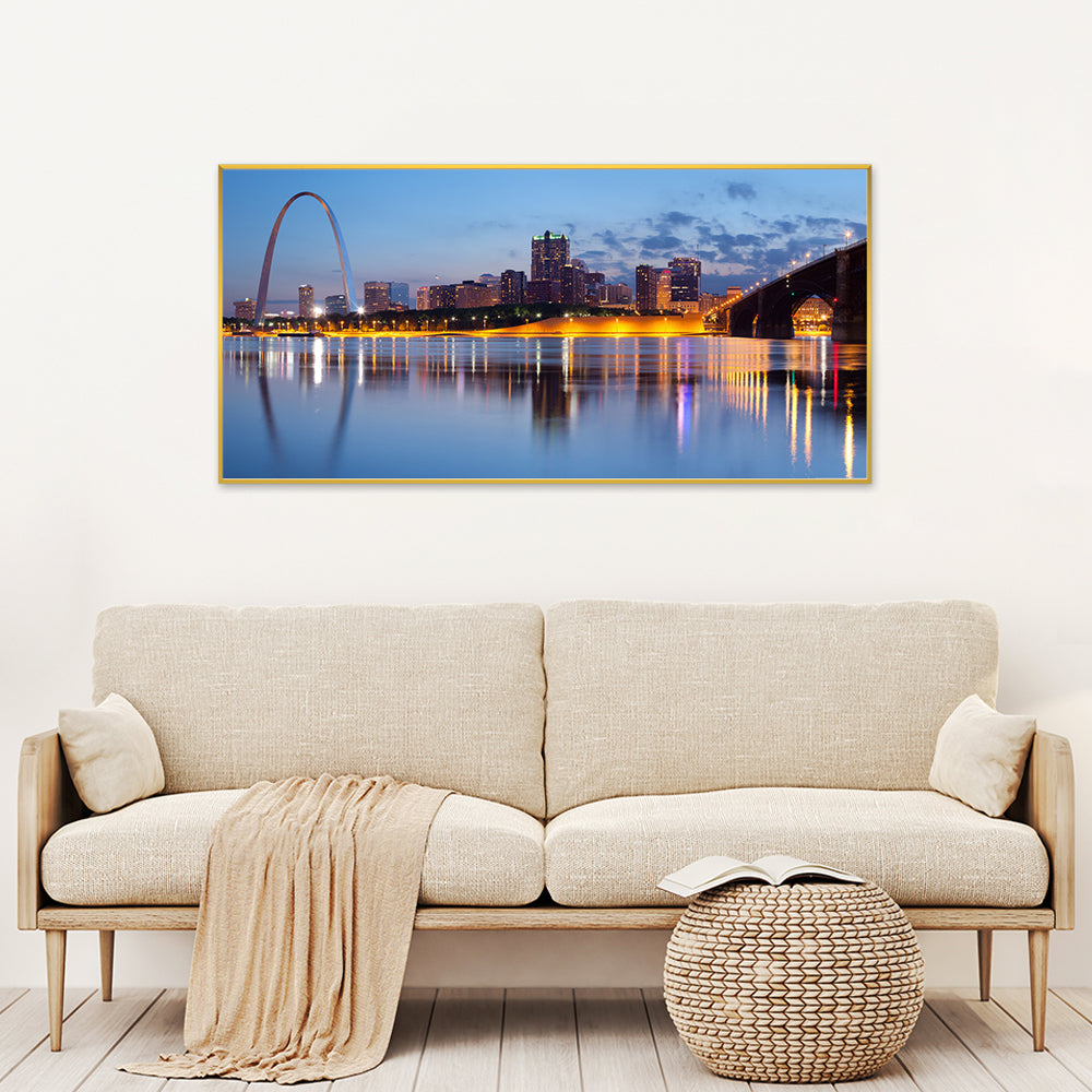 The City of St. Louis skyline Framed Wall art