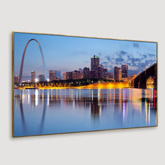 The City of St. Louis skyline Framed Wall art