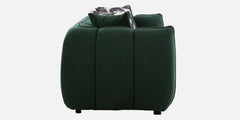 Luxury Curvy Green Velvet Sofa | 3 Seater Sofa In Green Colour