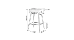 Green Color Gemm Bar Stool