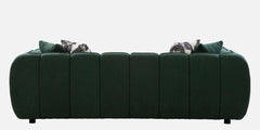 Luxury Curvy Green Velvet Sofa | 3 Seater Sofa In Green Colour