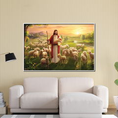Majestic  Jesus Canvas Printed Wall Paintings for Living Room, Meditation Room, Bedroom, Churches, Hospitals