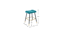 Teal Color Julio Counter Stool