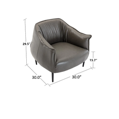 Grey Almeda Accent Chair