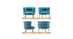 Sky Blue Clive Accent Chair