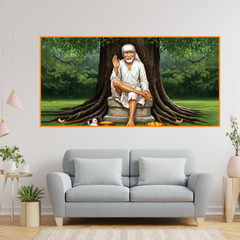 Sai Baba Blessings Canvas Wall Painting