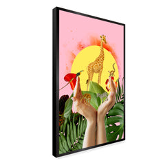 Animal Tropical Landscape Canvas Printed Wall Paintings & Arts