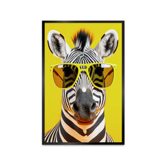 Beautiful Funny Zebra Canvas Printed Wall Paintings & Arts