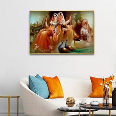 The Magic of Music Rajasthani Canvas Printed Wall Paintings & Arts