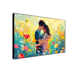 Beautiful Romance Of Lovers On Valentine's Day In Nature Outdoors Wall Paintings & Arts