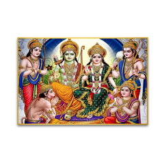 Wonderful Shri Ram Darbar Canvas Printed Wall Art & Paintings