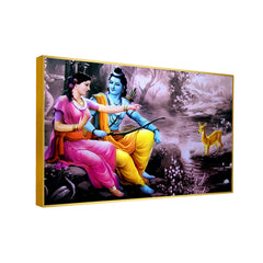 Glorious Shri Ram & Sita Showing Off Deer Wall Art & Paintings