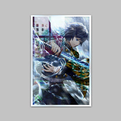 Demon Slayer Characters Cartoon Canvas Printed Wall Paintings