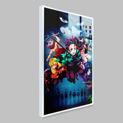 Demon Slayer Characters Cartoon Canvas Printed Wall Paintings Online