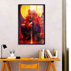 Rengoku From Demon Slayer Character Anime Wall Canvas Painting