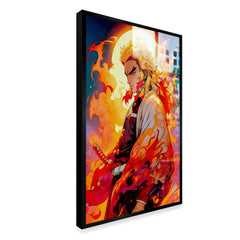 Rengoku From Demon Slayer Character Anime Canvas Printed Wall Painting