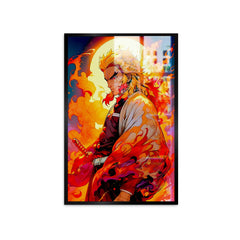 Rengoku From Demon Slayer Character Anime Canvas Printed Wall Painting