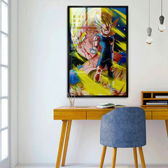 Vegeta From Dragon Ball Z Anime Canvas Wall Painting