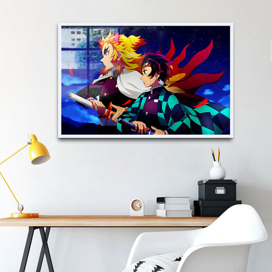 Demon Slayer Characters Cartoon Canvas Printed Wall Painting