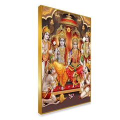 Glorious Shri Ram Darbar Landscape Canvas Printed Wall Art & Paintings