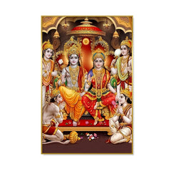 Glorious Shri Ram Darbar Landscape Canvas Printed Wall Art & Paintings