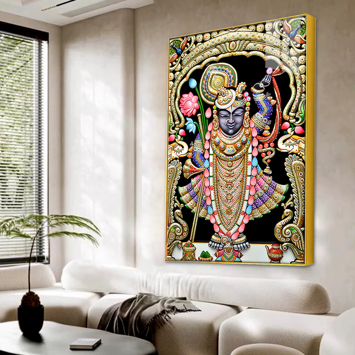 Shreenath Ji Maharaj Acrylic Art for Home Décor