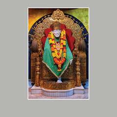 Shirdi Sai Baba Religious Wall Décor for Peace & Positivity