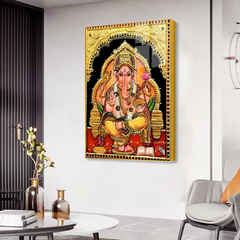 Premium Divine Harmony Ganesha Ji Acrylic Wall Paintings & Art