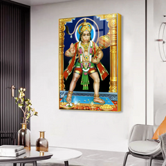 Blessed by Hanuman Ji Acrylic Wall Paintings and Art