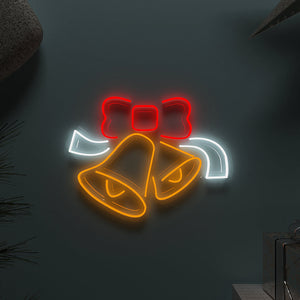 Ringing Bells Christmas LED Neon Light