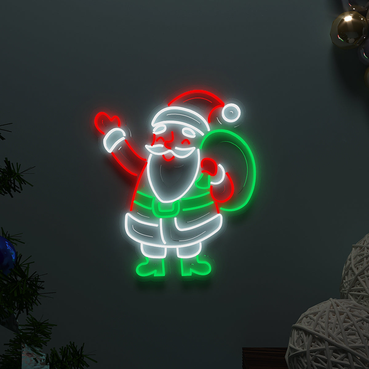 Merry Christmas Santa LED Neon Light