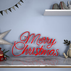 Merry Christmas Text LED Neon Light (Available in Multiple Colors)
