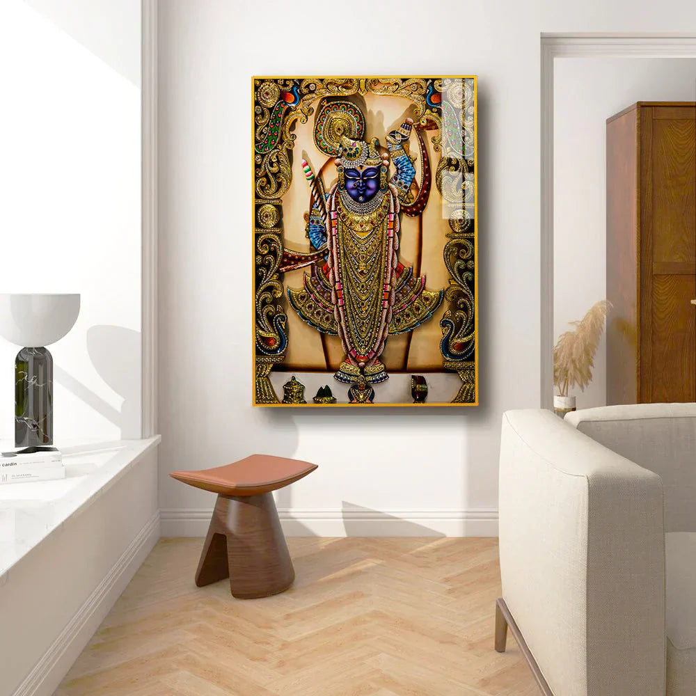 Beautiful Shreenath Ji Maharaj Acrylic Wall Paintings for Personalized Décor Clearance Sale
