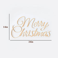 Merry Christmas Text LED Neon Light (Available in Multiple Colors)