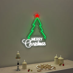 Merry Christmas Tree LED Neon Light