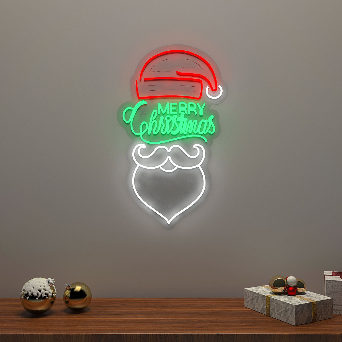 Merry Christmas Santa LED Neon Light