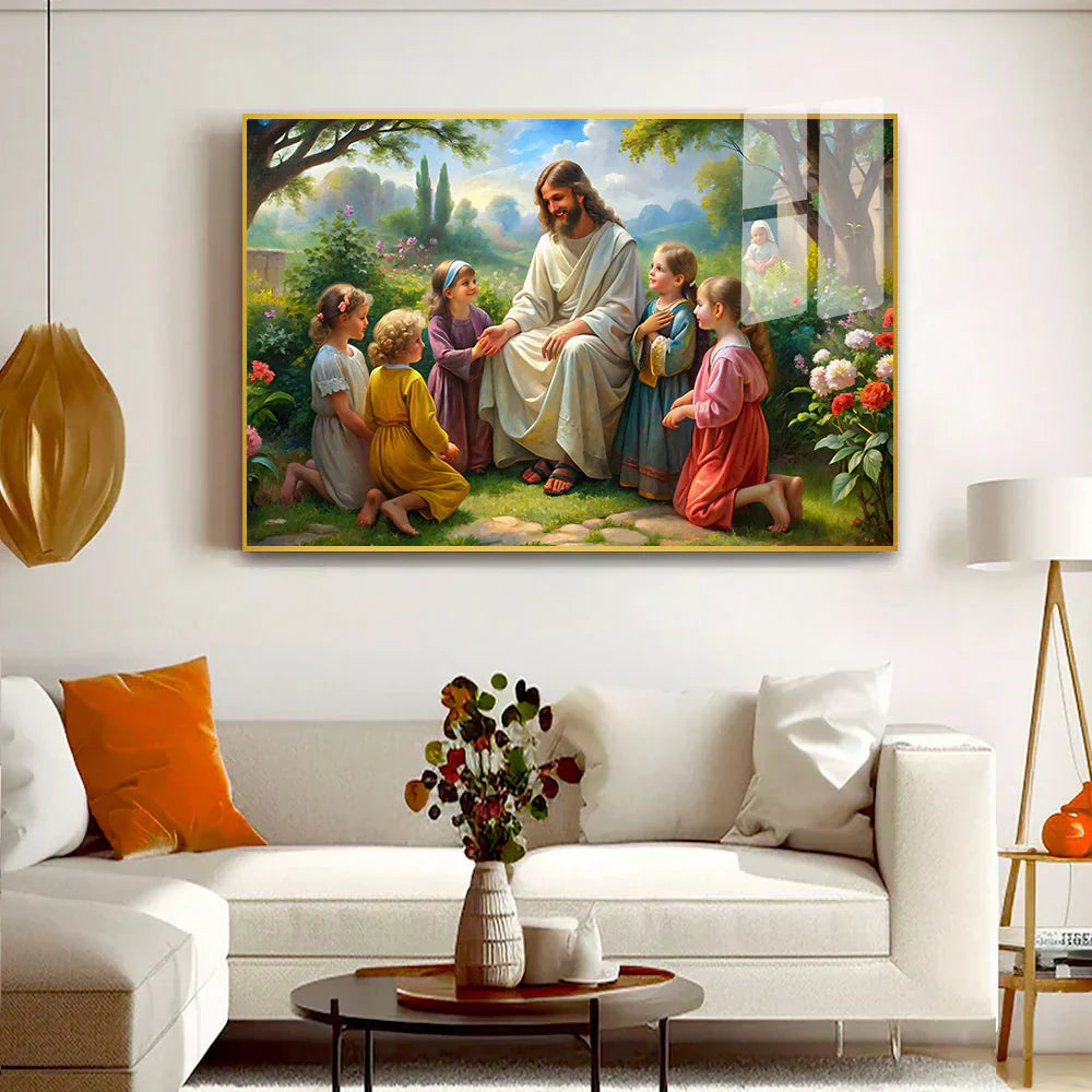Light of the World Jesus Acrylic Wall Paintings & Art Clearance Sale