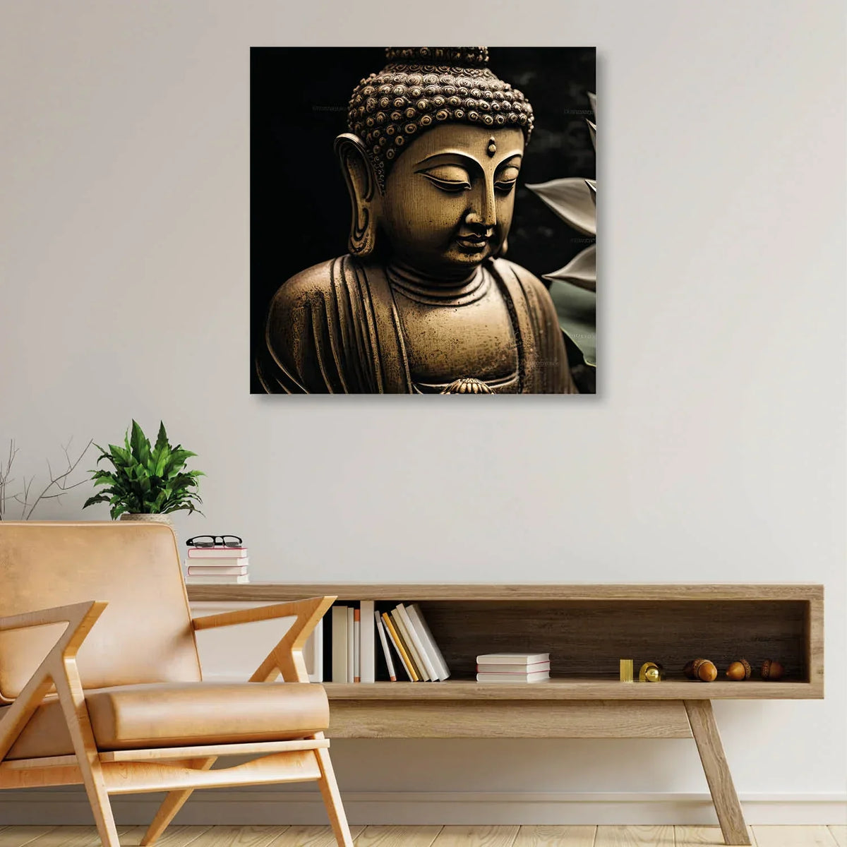 Buddha Canvas Painting for Home, Bedroom & Living Room Clearance Sale