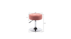 Pink Color Deria  Vanity Stool