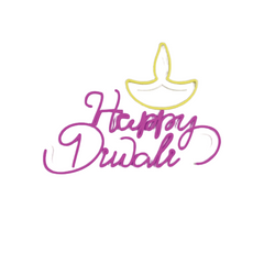 Festival of Lights with this Happy Diwali LED Neon Light