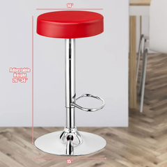 Red  Linon Bar Stool