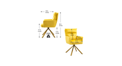 Yellow Gerlec Swivel Chair