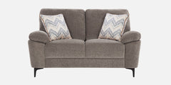 Modern Brown Velvet Loveseat |  Two Seater Sofa