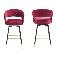 Burgundy  Mixoy Bar Stool