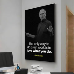 The Only Way to Do Great Work Inspirational Motivational Office Wall Decor