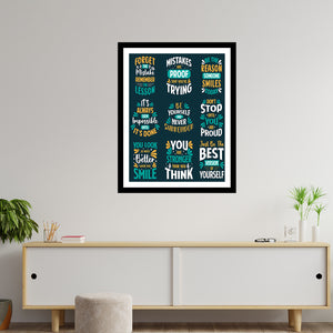 Forget Mistake Remember Lesson Premium Motivational Quotes Photo Frame