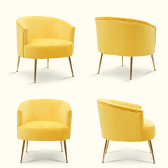 Yellow Jiba Accent Chair