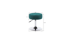 Green Color Deria  Vanity Stool