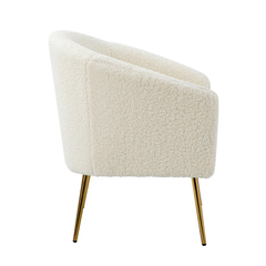 White Herrin Accent Chair